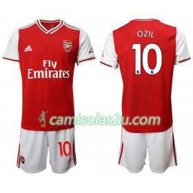 Camisolas de Futebol Arsenal Mesut Ozil 10 Criança Equipamento Principal 2019/20 Manga Curta